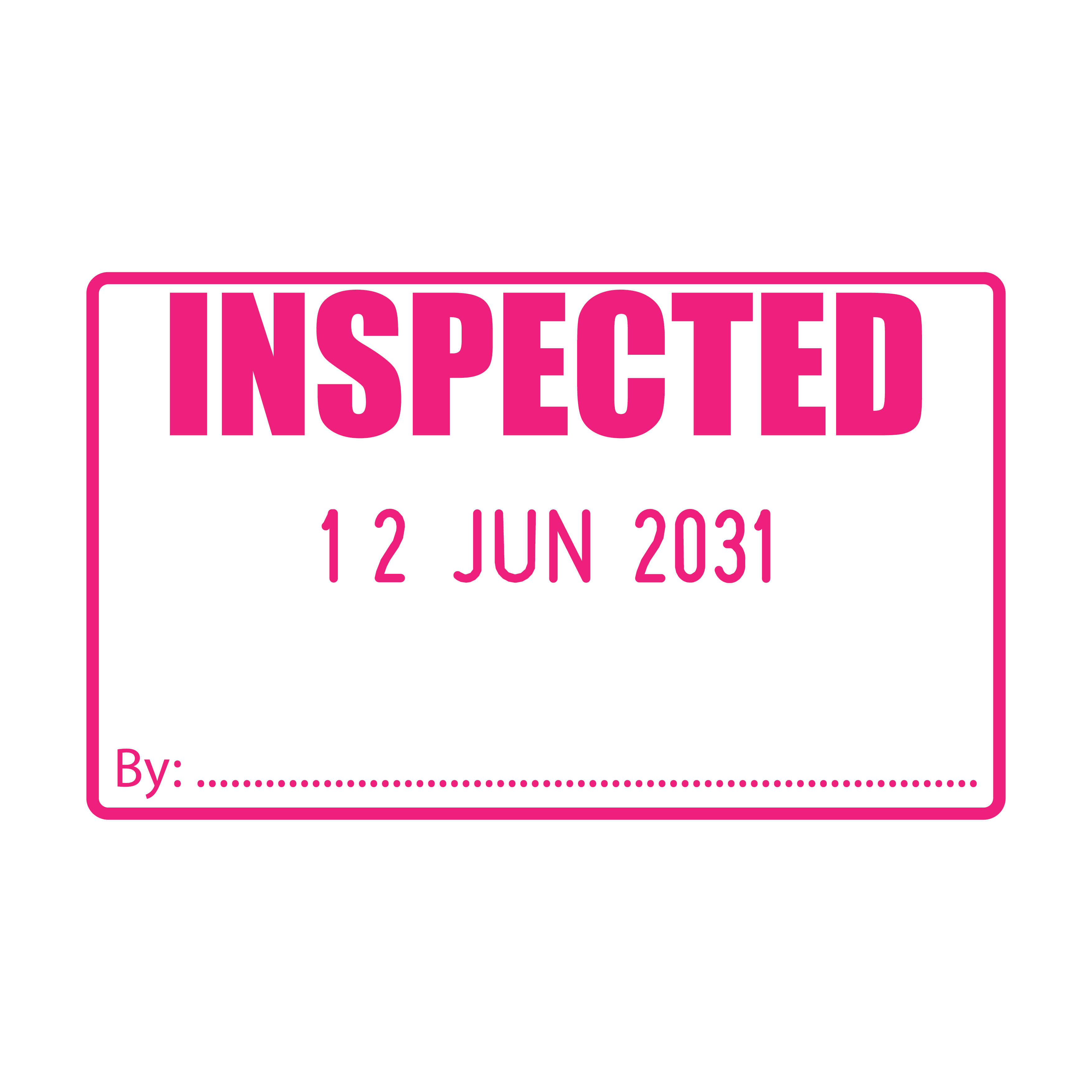 Inspected Date Stamp – Stamp Lab