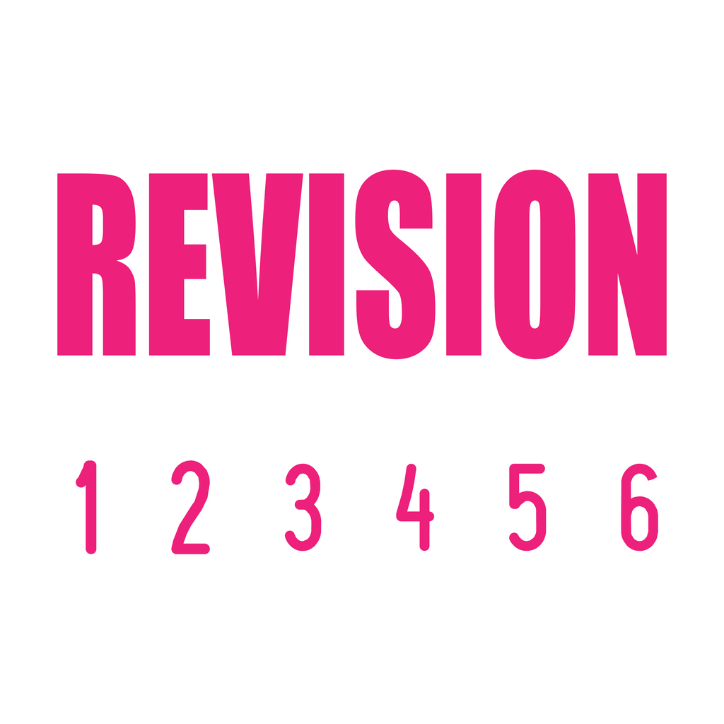 Pink 11-5013-revision-mini-number-stamp