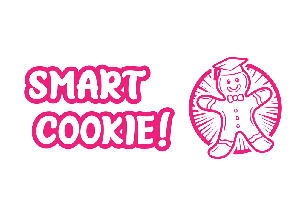 pink smart cookie stamp 