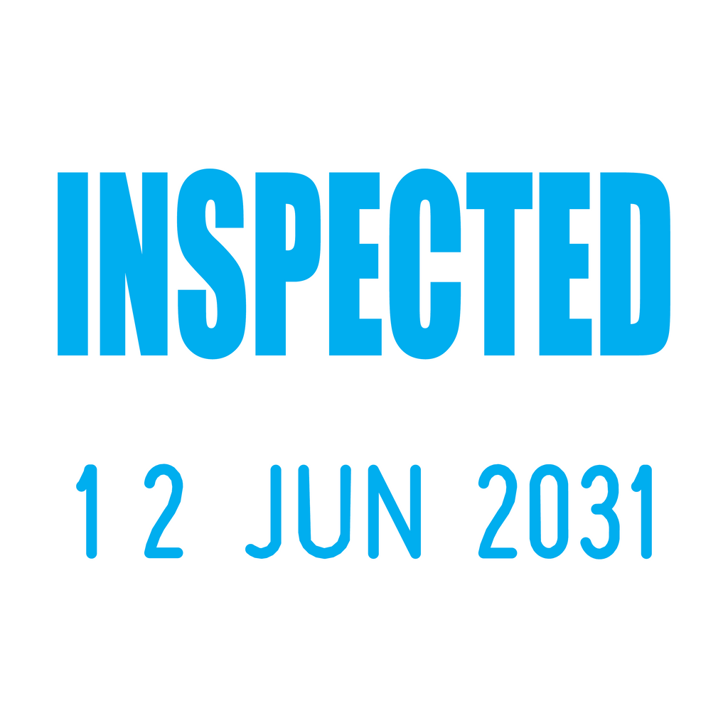 Inspected Mini-Date Stamp