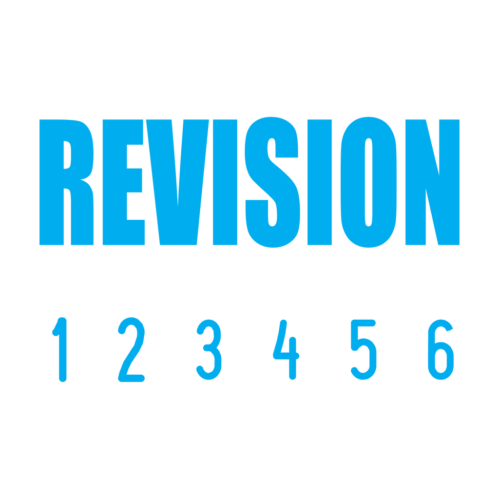 Turquoise 12-5013-revision-mini-number-stamp