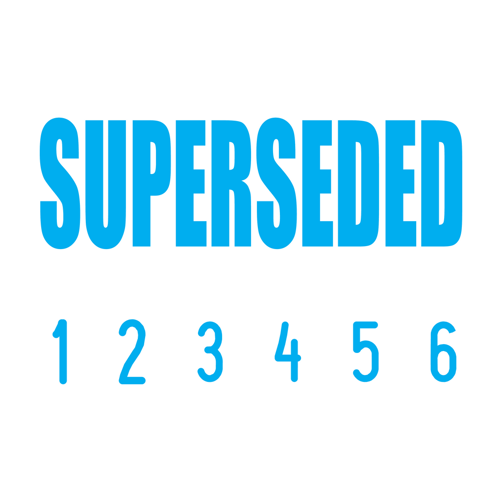 Turquoise 12-5014-superseded-mini-number-stamp