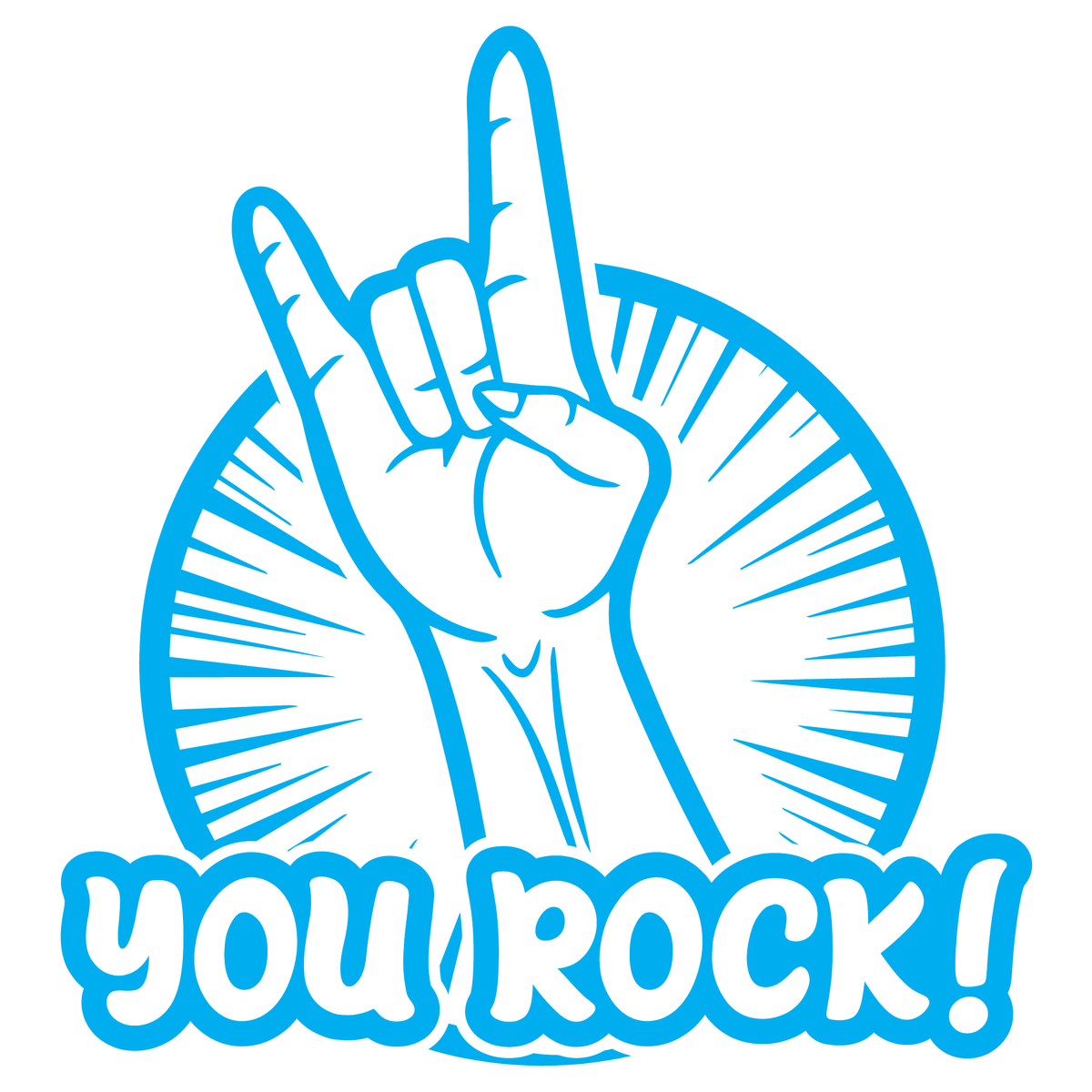 You Rock - School Teacher Stamp – Stamp Lab