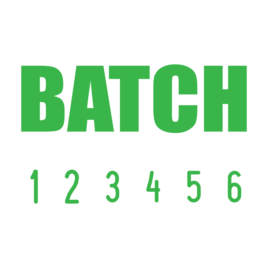 Apple-Green 22-5001-batch-mini-number-stamp