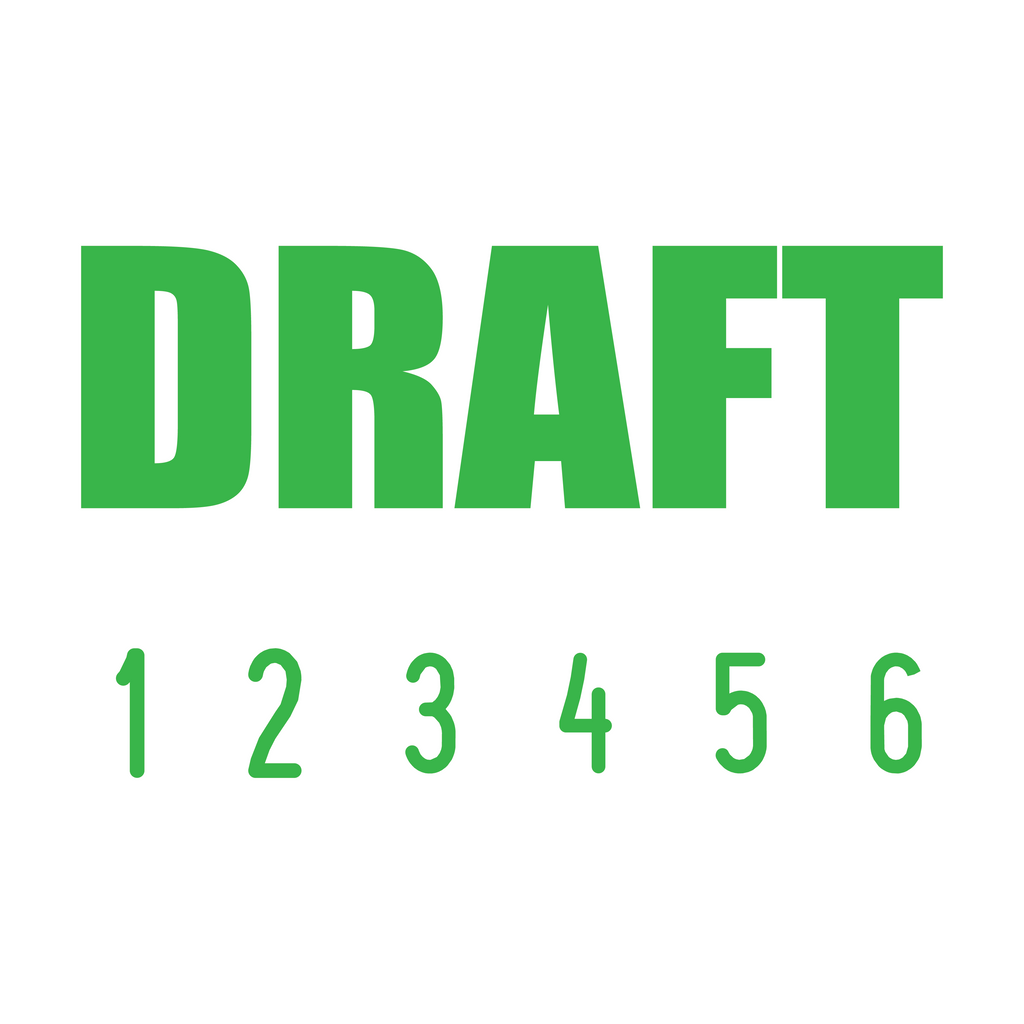 Apple-Green 22-5003-draft-mini-number-stamp