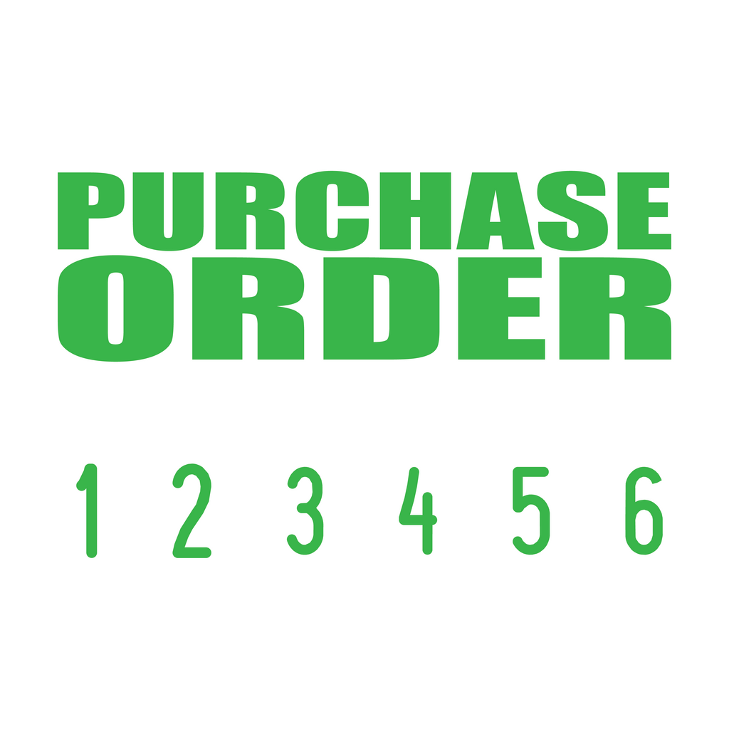 Apple-Green 22-5008-purchase-order-mini-number-stamp
