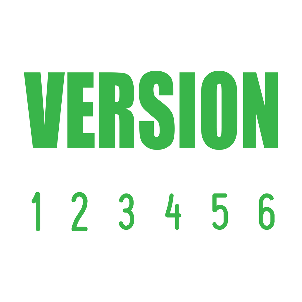 Apple-Green 22-5015-version-mini-number-stamp