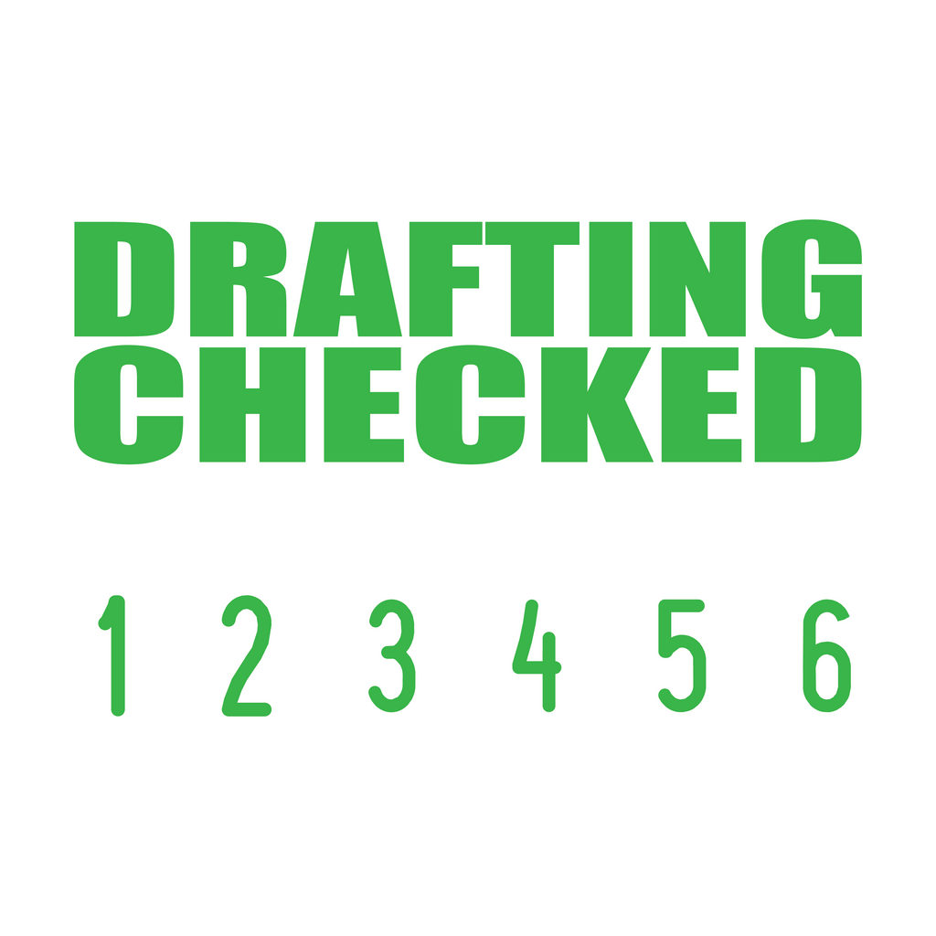 Apple-Green 22-5016-drafting-checked-mini-number-stamp