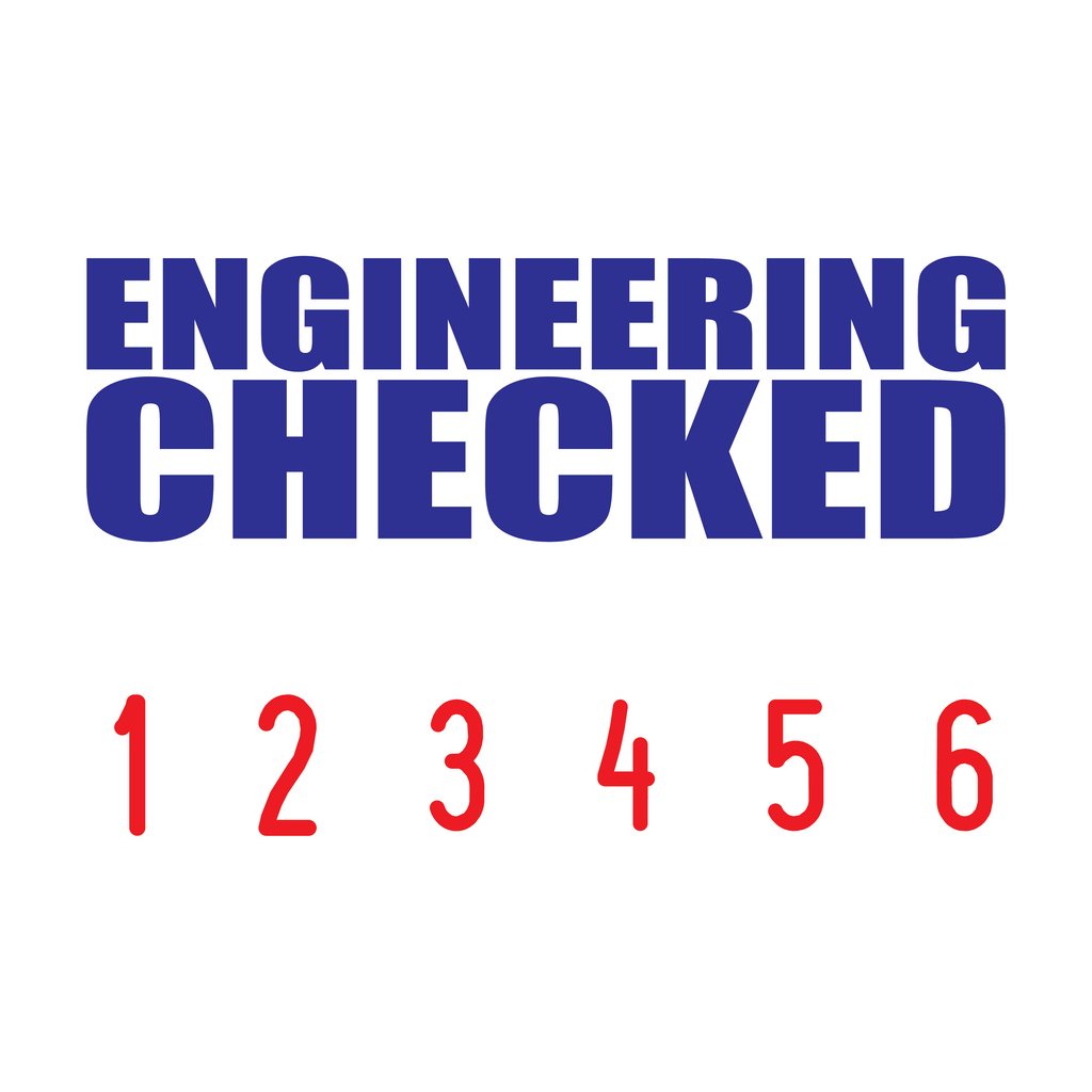 Red-Blue 2 colour 50-5005-engineering-checked-mini-number-stamp