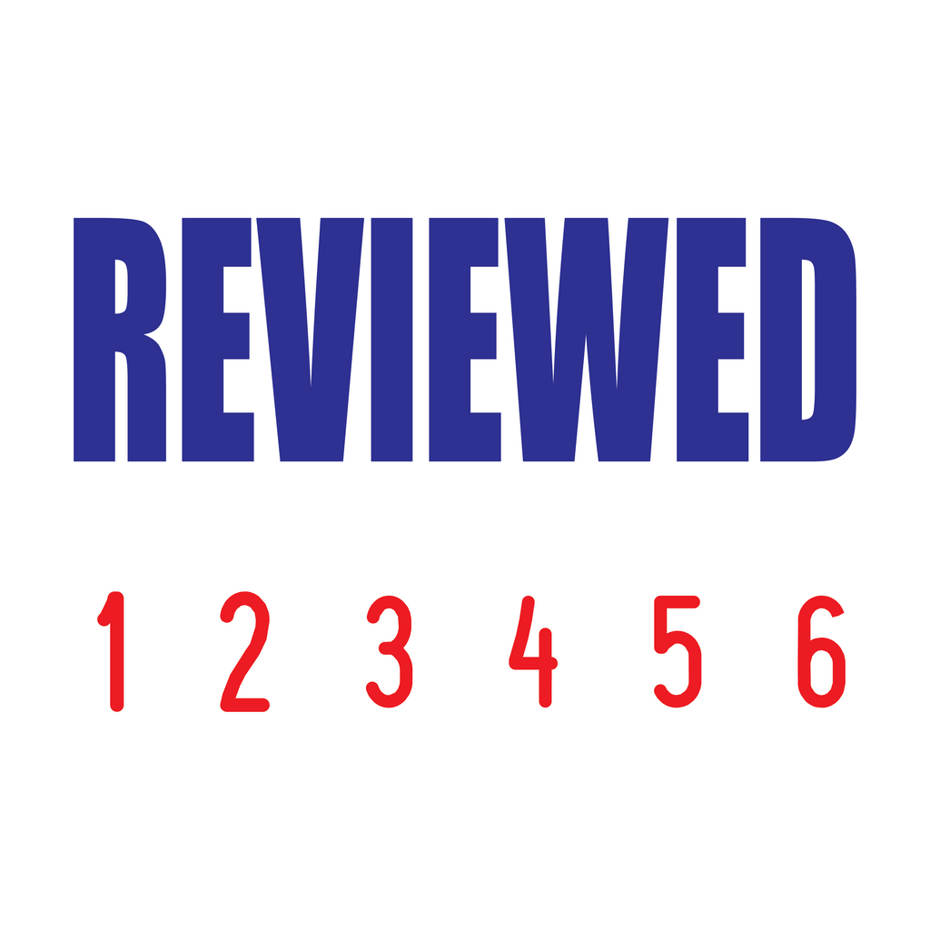 Red-Blue 2 colour 50-5012-reviewed-mini-number-stamp
